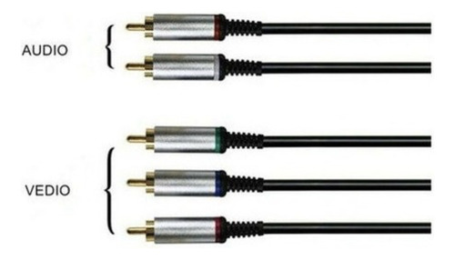 Cable Componente Para Psp Slim 2000 Y 3000 De 5 Puntas