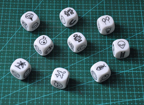 Hcdim Diy Happy Story Dice 9 Cubes Jugues 54 Imágenes Combin