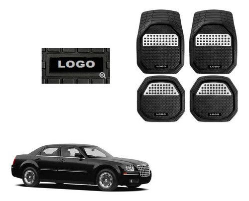 Tapetes 4pz Charola 3d Logo Chrysler 300 2005 - 2009 2010