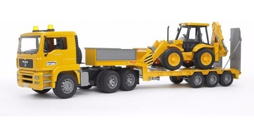 Camión Man Tga Con Retroexcavadora E1:16 Alemán Bruder 2776
