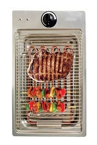 Churrasqueira Elétrica Life Grill Classic  Embutir Aço Inox