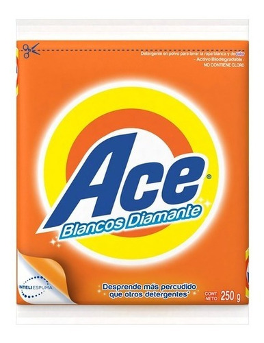 Caja De Detergente Ace Con 36 Piezas De 250 Grs. Cada Uno