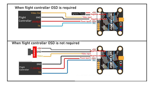 Para Vtx30-800 Vtx 5,8 G 800 Mw 40 Canales Irc Fpv Vtx Trans