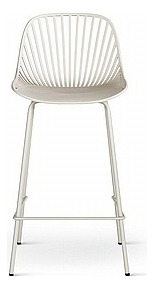 Set 2 Bancos, Sillas De Bar Cocina Cassias Tino Altura 65 Cm Liso Beige