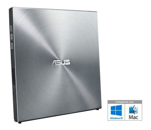 Drive Dvd-rw Externo Slim Metalico Usb Sdrw-08u5s-u Asus