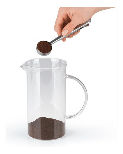 Imagen 3 de 9 de Cafetera Embolo Metal Bambu Francesa 350ml Pettish Online