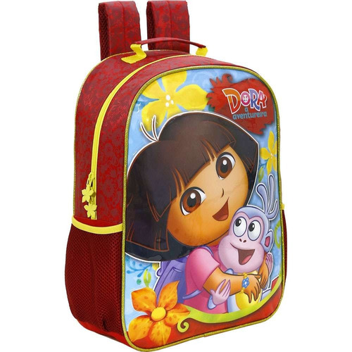 Kit Mochila Costas + Estojo Duplo Dora Garden Of Dora Xeryus