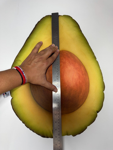 Cojín De Aguacate Almohada Realista Y Suave Negro Liso