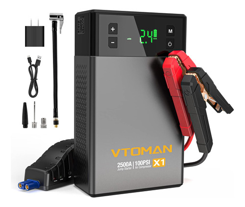 Vtoman Lifebms Arrancador Bateria Inflador Digital Psi Caja