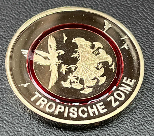 Moeda 5 Euro 2017 - Zona Tropical- Proof (Usado)