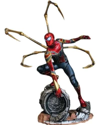 Figura De Acción Spiderman Iron Spider 24cm Avengers Araña