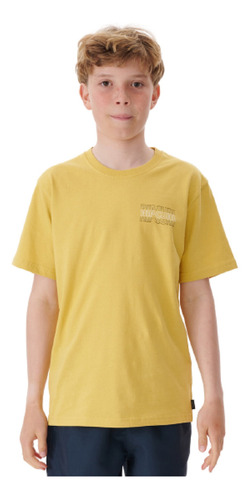 Remera Mc Rip Curl Surf Revival Logo Tee -boy - Amarillo - L