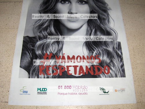Dulce Maria Rbd Mega Poster Unico Muy Grande De Coleccion (Usado)