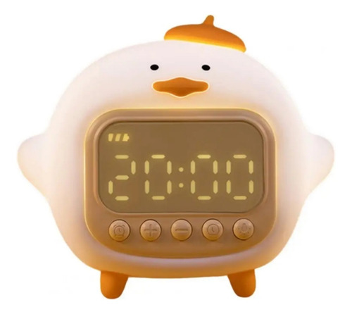 Despertador Led Con Diseño De Pato Junto A La Cama, Desperta