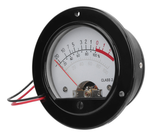 Vu Meter Retro Pointer Dial, Luz De Fundo Redonda, Áudio De