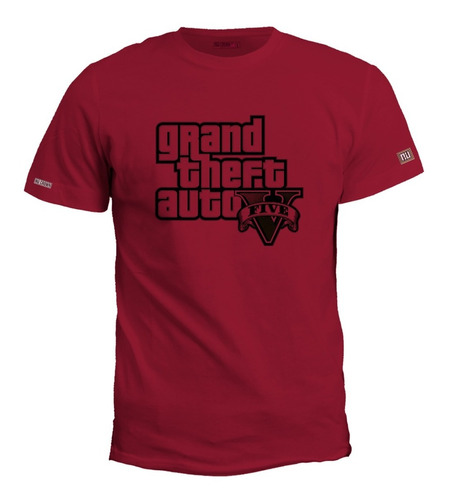 Camiseta 2xl-3xl Logo Grand Theft Auto Five Gta V Hombre Zxb