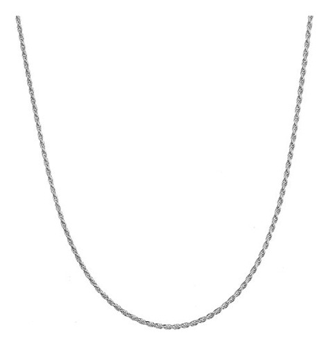 Cadena De Plata De 1.6mm Brillante, Unisex, 16 -30 