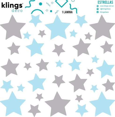 Vinilos Decorativos Estrellas Trama Nordicas