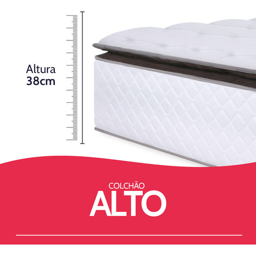 Cama Box King Molas Ensacadas 193x203cm Premium Sleep BF Colchões