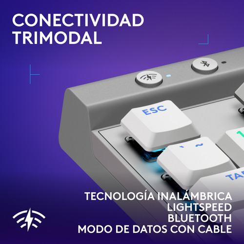 Teclado Inalámbrico Logitech G515 Lightspeed Tkl Blanco