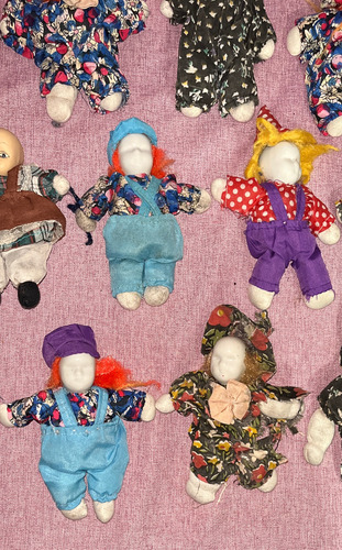 Muñeco Cara Porcelana Antiguo 13 Muñecos C Detalles (Usado)