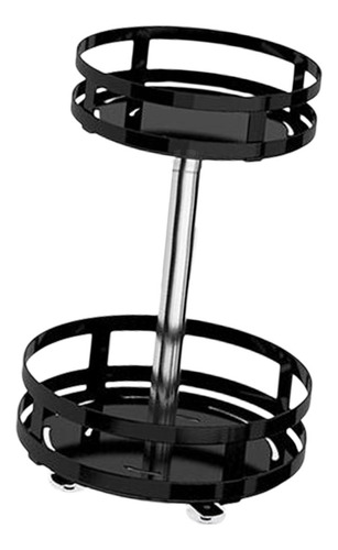 Rack De Armazenamento Giratório 360° Rodada 2 Nível