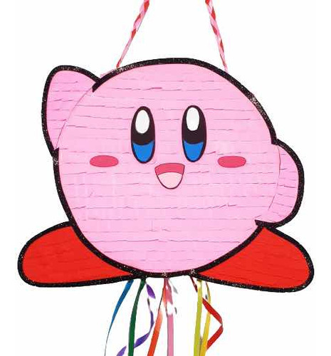 Piñata De Kirby Fiestas Temática Cumpleaños