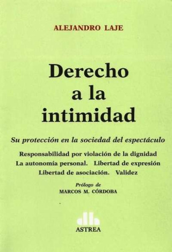 Libro Derecho A La Intimidad