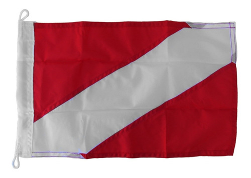 Bandeira De Mergulho Dupla Face P/ Embarcações 24x40cm