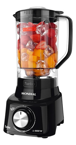 Liquidificador Mondial Turbo L900 5 Vel Filtro 900w Vermelho Preto