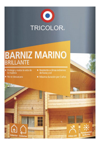 Esmalte Barniz 1 Galón Marino Cedro Tricomar Tricolor