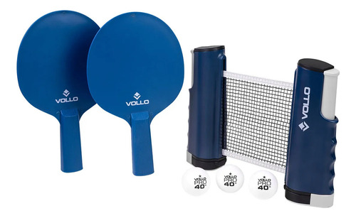 Kit Raquete Completo Tênis De Mesa Ping Pong Bolinha Vollo