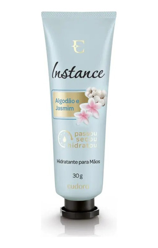 Creme Hidratante Para Mãos Instance Algodão E Jasmim 30g