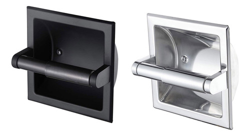 Lj Soporte De Papel Higiénico Integrado Negro