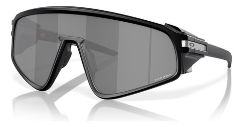 Gafas de sol Oakley Panel Latch Prizm, negro mate, OO9404, marco negro, lente gris, tratamiento espejeado