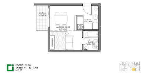 Departamento 2 Ambientes En Venta Caseros