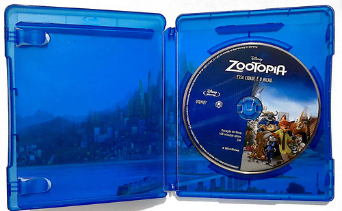 Blu-ray Zootopia Disney Animação 1 Disco Widescreen. (Usado)