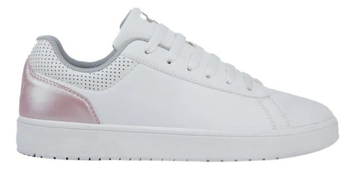Tenis Casual Charly 8002 De Dama En Color Blanco/ Rosa