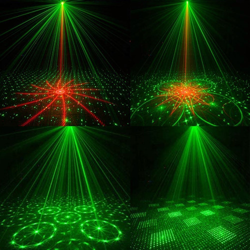 Luces Fiesta Laser Dj Audioritmicas Estroboscopica Proyector