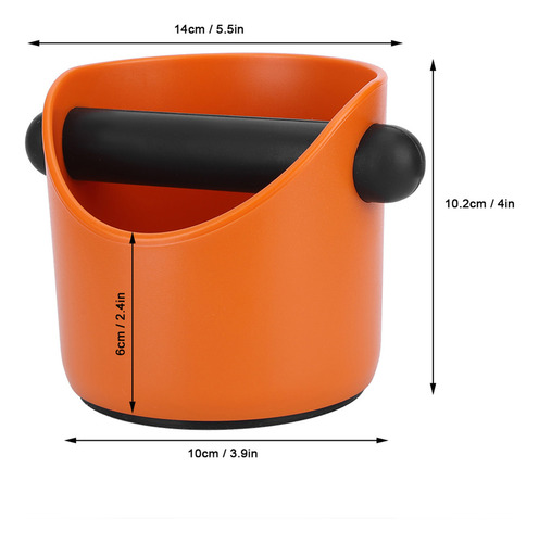 Recipiente Coffee Knock Mini Grounds, Antideslizante Y Recto