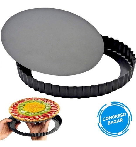 Molde Tarta Antiadherente Desmontable 24cm Repostería Cocina