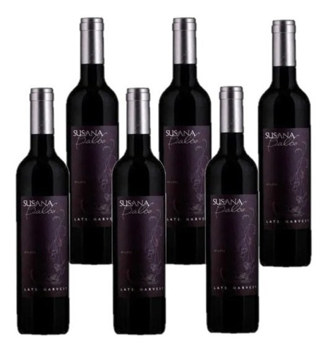 Vino Susana Balbo Late Harvest Malbec Caja X 6 Un De 500ml