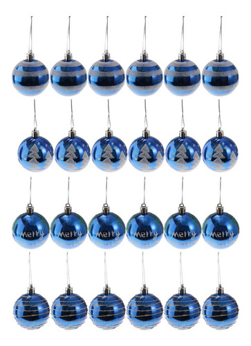 Bolas De Árbol De Navidad Azul Real
