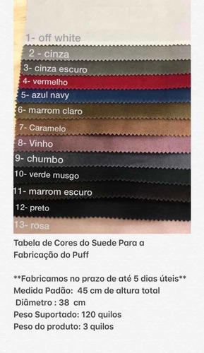 Puff Banqueta De Aço E Veludo Argola Decoração De Ambiente