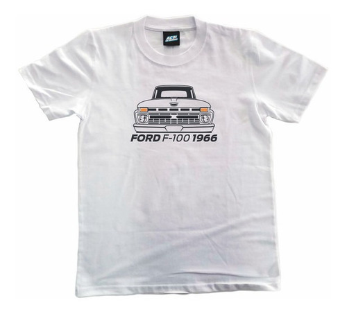 Remera Fierrera Ford 4xl 161 F-100 1966 Front