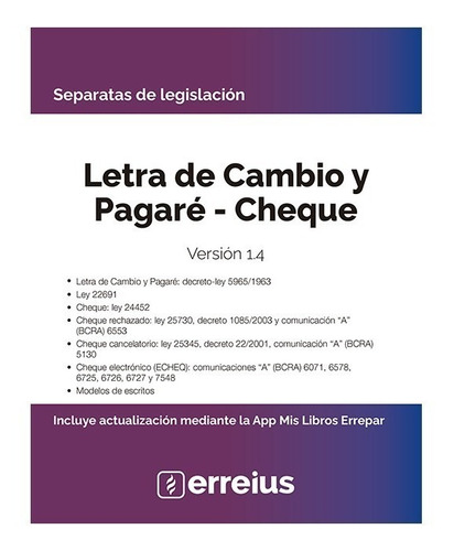 Letra De Cambio Pagare Y Cheque Ultima Edicion