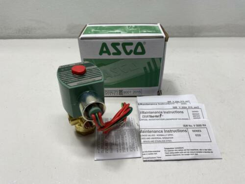 Asco 1/4 Npt 3-way 24 Dc Brass Solenoid Valve 8320g184 Ttv