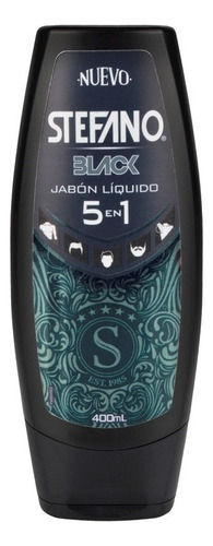 Jabón Líquido Corporal Stefano 5 En 1 Black 400ml