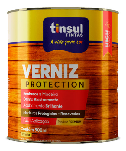 Barniz Para Madera Brillante Tinsul 900ml