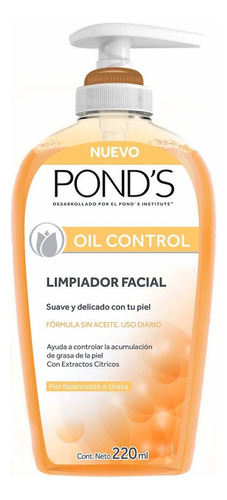 Limpiador Facial Pond's Oil Control Piel Balanceada A Grasa Tipo de piel Mixta